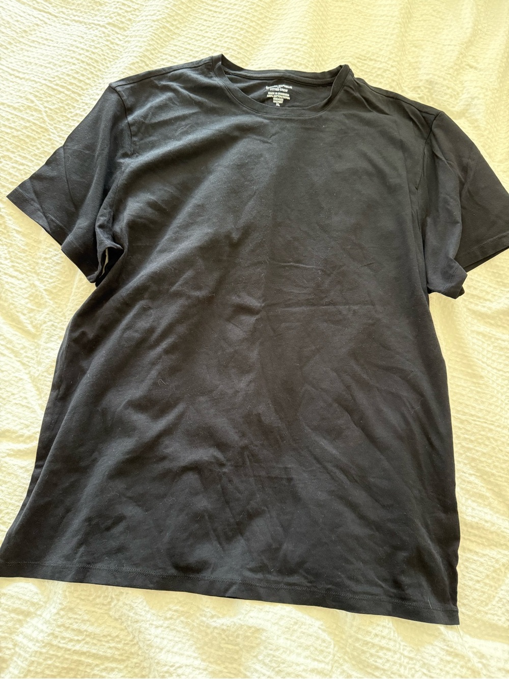 Banana Republic Black Short-Sleeve Crewneck Tee